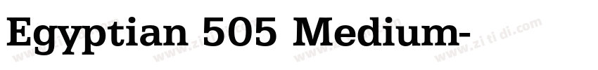 Egyptian 505 Medium字体转换